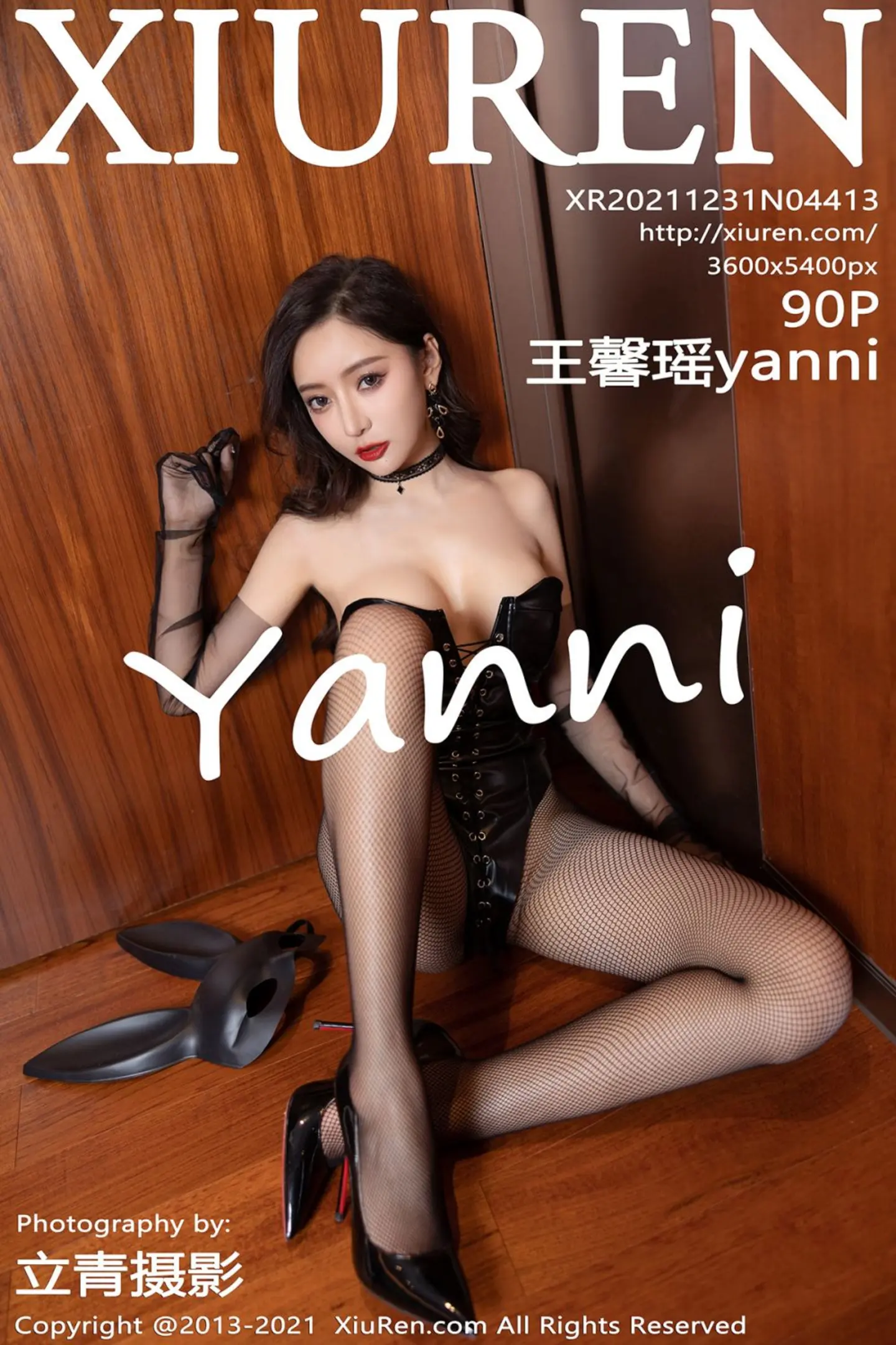 [XiuRen秀人网]No.4413_女神王馨瑶yanni面具角色扮演主题皮质情趣制服配黑丝魅惑写真90P-秀人网 - XiuRen.Space